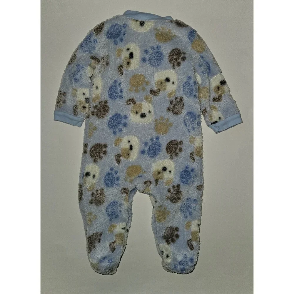 4 Pairs Fleece Footie Pajamas Lot 6 Months Baby Gear Carter's TCP Christmas Dogs